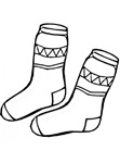 kleurplaat sokken