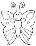 kleurplaat vlinder 20618