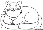 kleurplaat huiskat